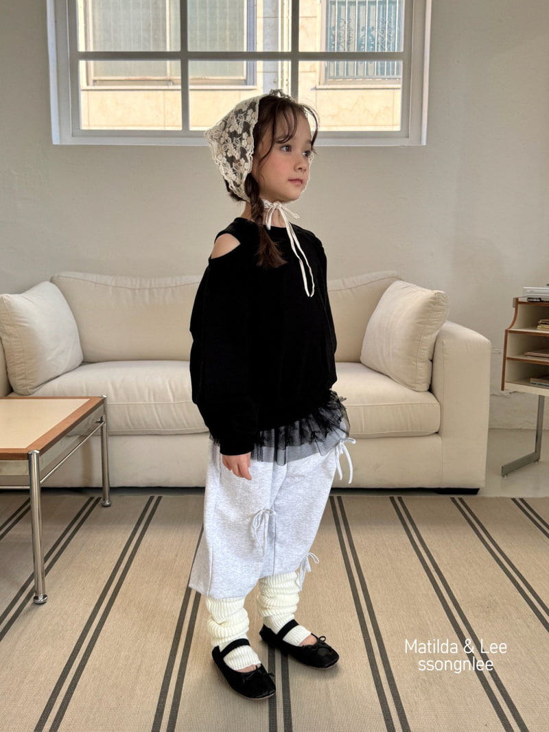 Matilda & Lee - Korean Children Fashion - #childofig - Ribbon Jogger Pants - 10