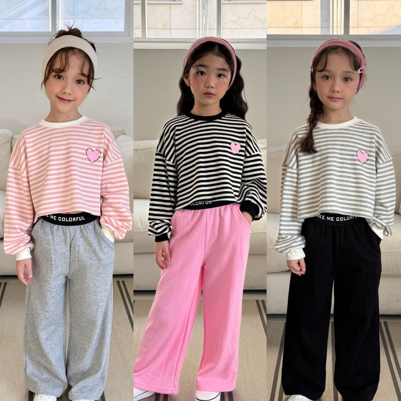 Matilda & Lee - Korean Children Fashion - #childofig - ST Heart Crop Tee