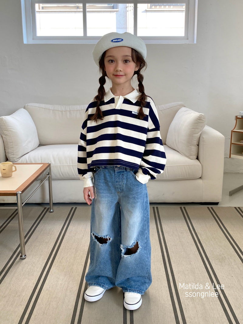Matilda & Lee - Korean Children Fashion - #childofig - ST Collar Crop Tee - 5