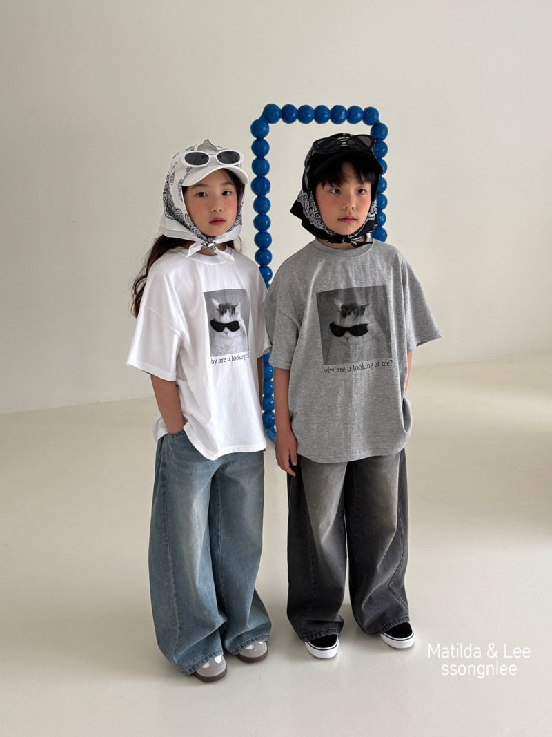 Matilda & Lee - Korean Children Fashion - #childofig - Cat Short Sleeve Tee - 12