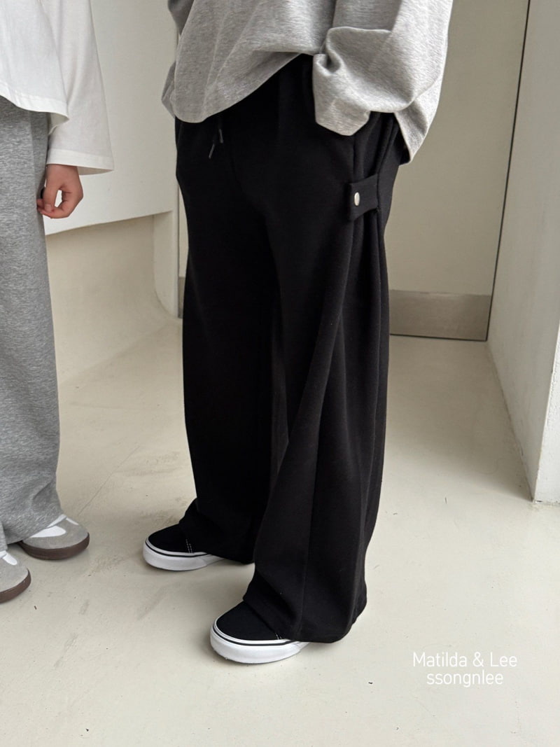 Matilda & Lee - Korean Children Fashion - #childofig - Snap Wide Pants - 10