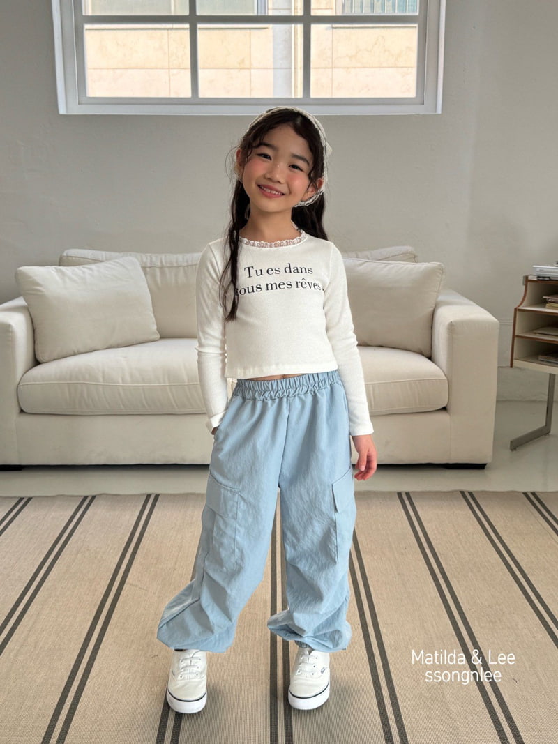 Matilda & Lee - Korean Children Fashion - #childrensboutique - Ribbed Lace Tee - 6