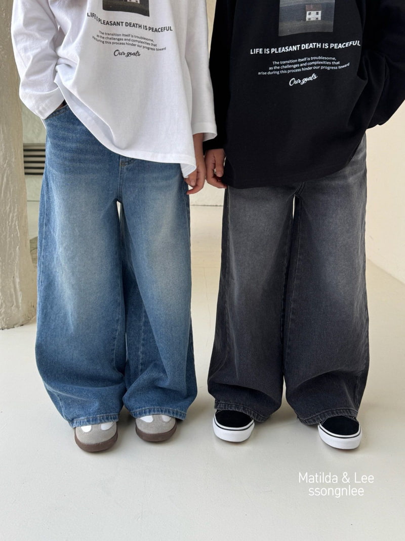 Matilda & Lee - Korean Children Fashion - #childrensboutique - Spring Daily Denim Pants