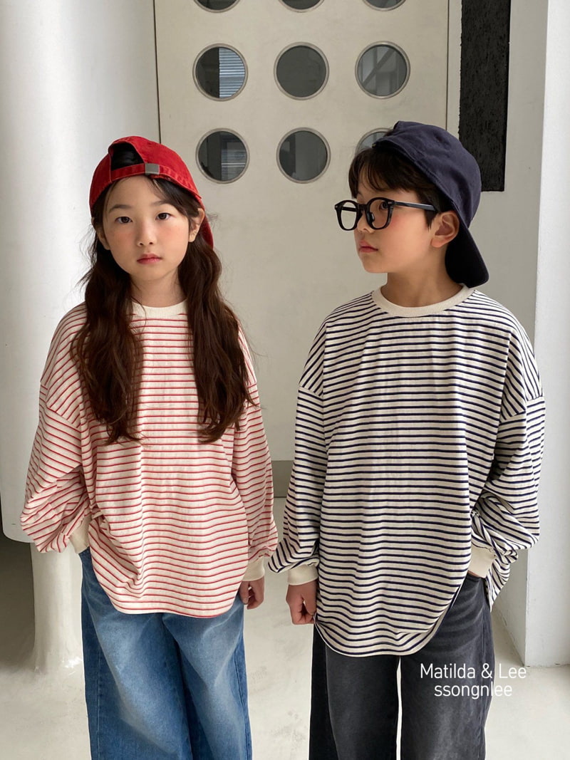 Matilda & Lee - Korean Children Fashion - #childrensboutique - Stripe Tee