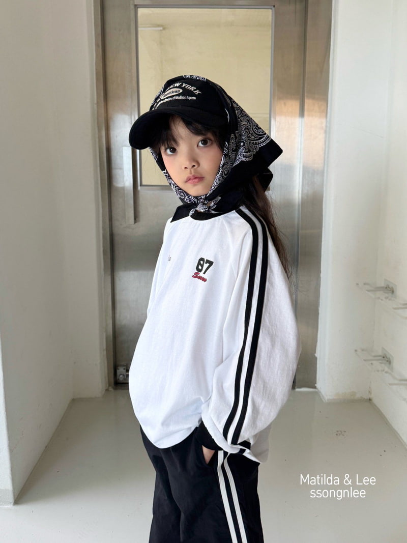 Matilda & Lee - Korean Children Fashion - #childrensboutique - Seven Two Line Print Tee - 12