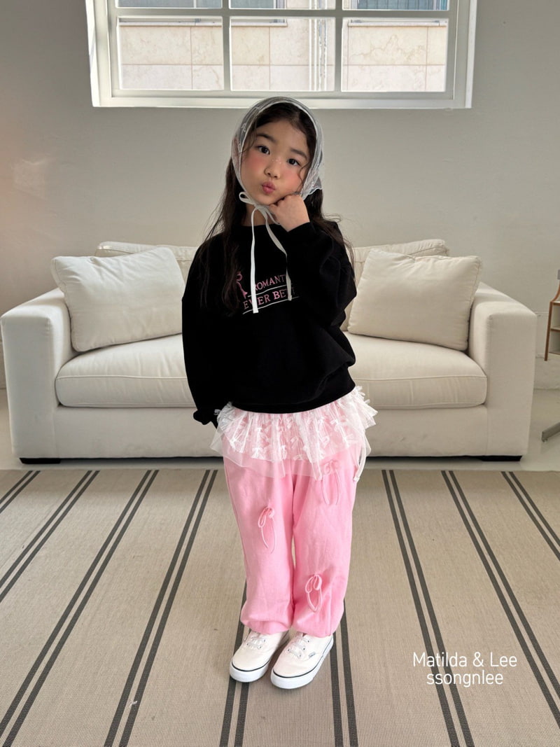 Matilda & Lee - Korean Children Fashion - #childrensboutique - Ribbon Jogger Pants - 11