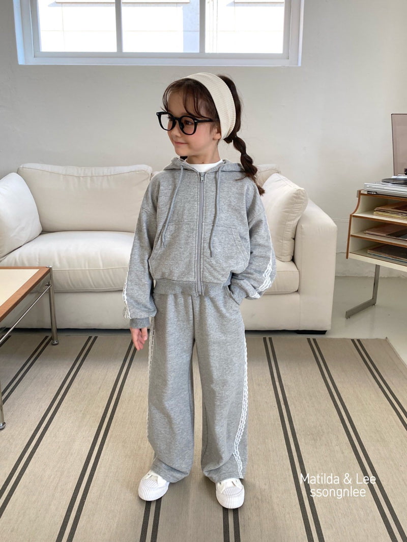 Matilda & Lee - Korean Children Fashion - #childrensboutique - Lace Hood Zip-up Jacket - 10
