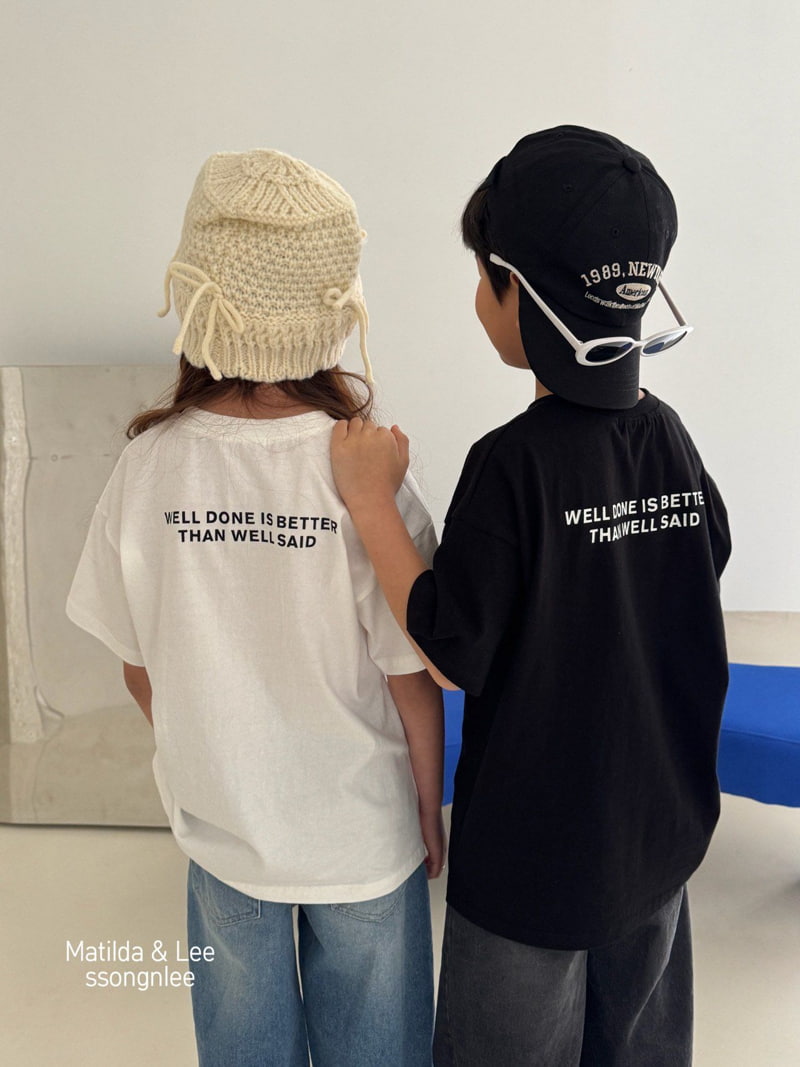 Matilda & Lee - Korean Children Fashion - #childrensboutique - Lettering Short Sleeve Tee