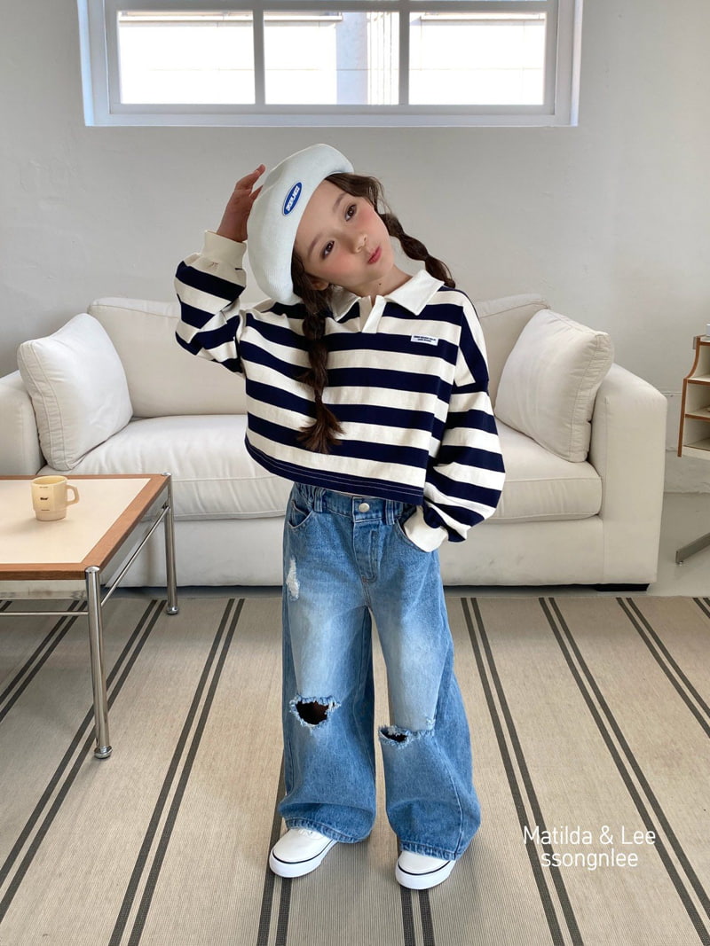 Matilda & Lee - Korean Children Fashion - #childrensboutique - ST Collar Crop Tee - 6