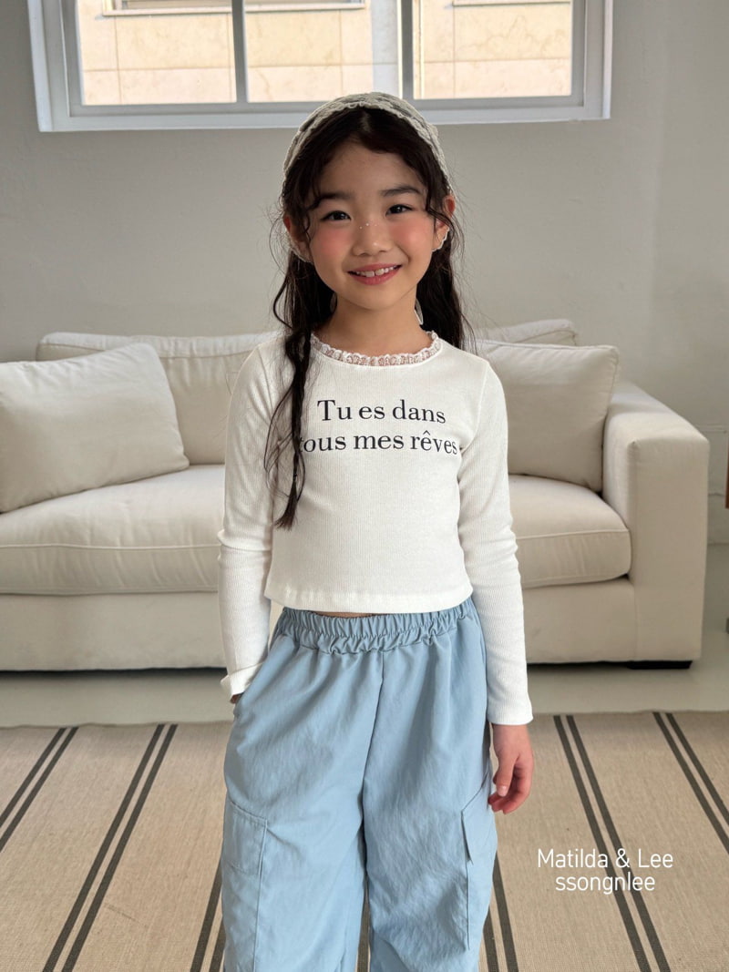 Matilda & Lee - Korean Children Fashion - #designkidswear - Ribbed Lace Tee - 7