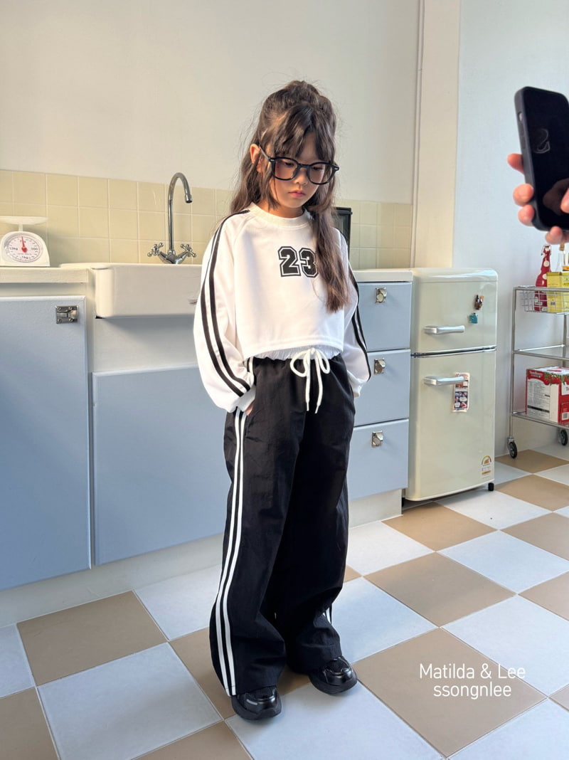 Matilda & Lee - Korean Children Fashion - #designkidswear - Two-line Tape Pants - 6