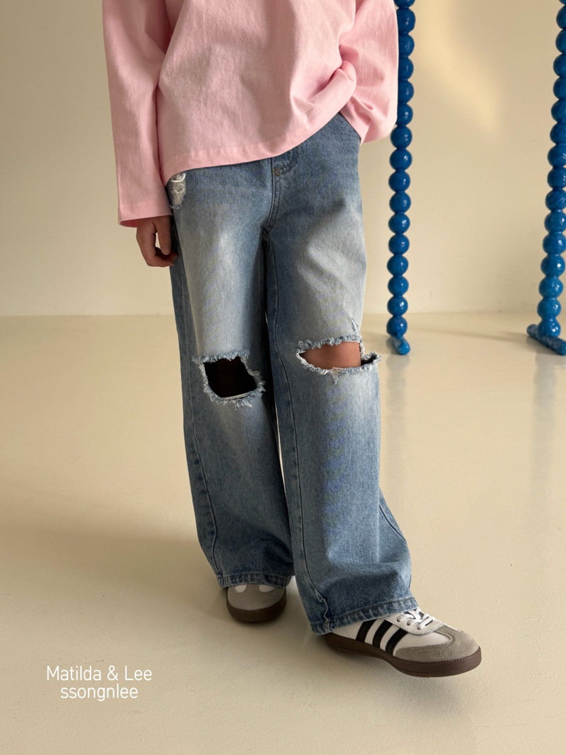 Matilda & Lee - Korean Children Fashion - #designkidswear - Vintage Denim Pants - 9