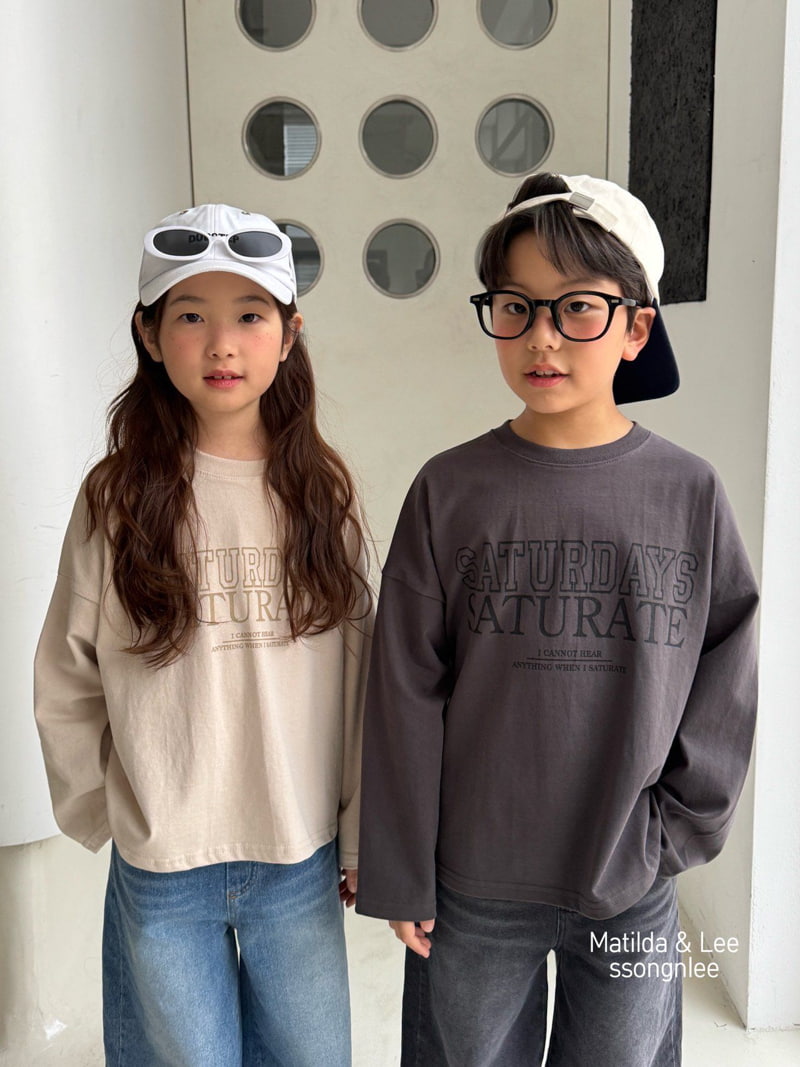 Matilda & Lee - Korean Children Fashion - #designkidswear - Saturday Tee