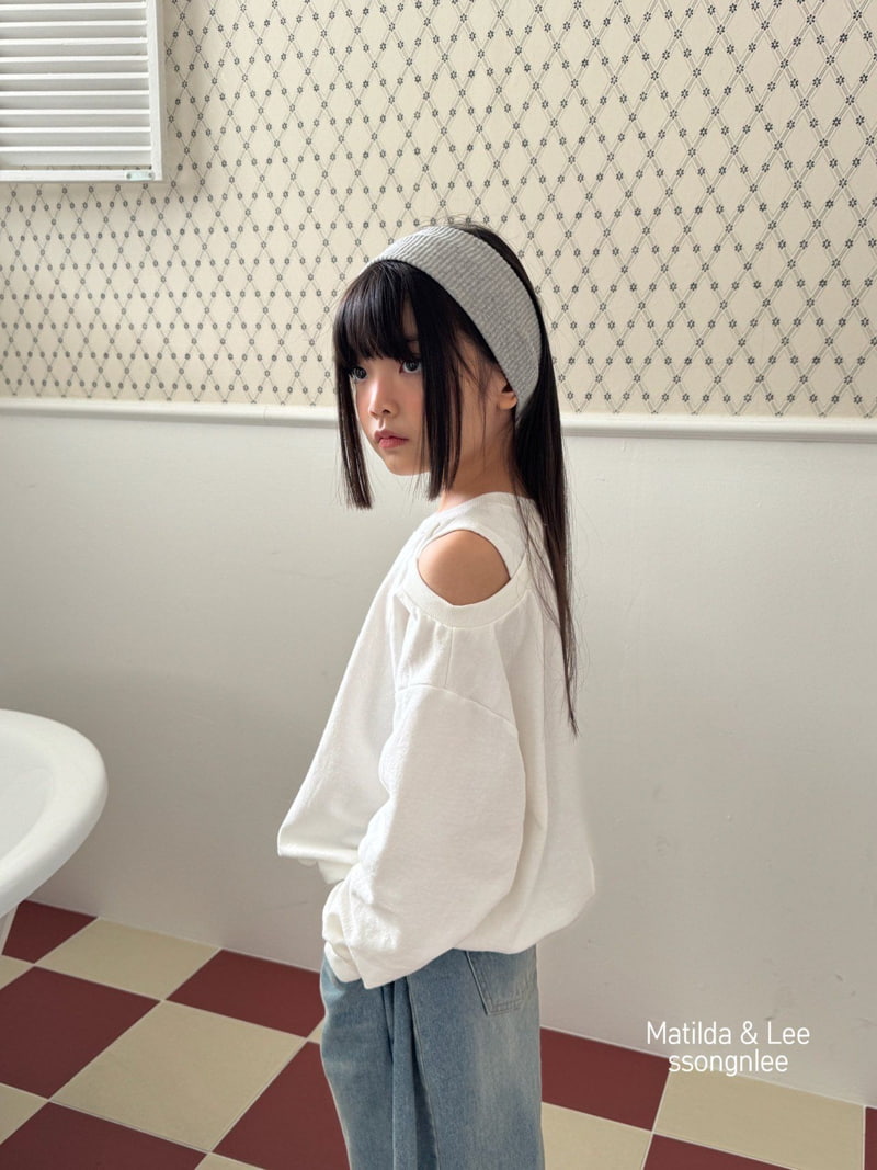 Matilda & Lee - Korean Children Fashion - #designkidswear - Shoulder Slit Sweatshirts - 10
