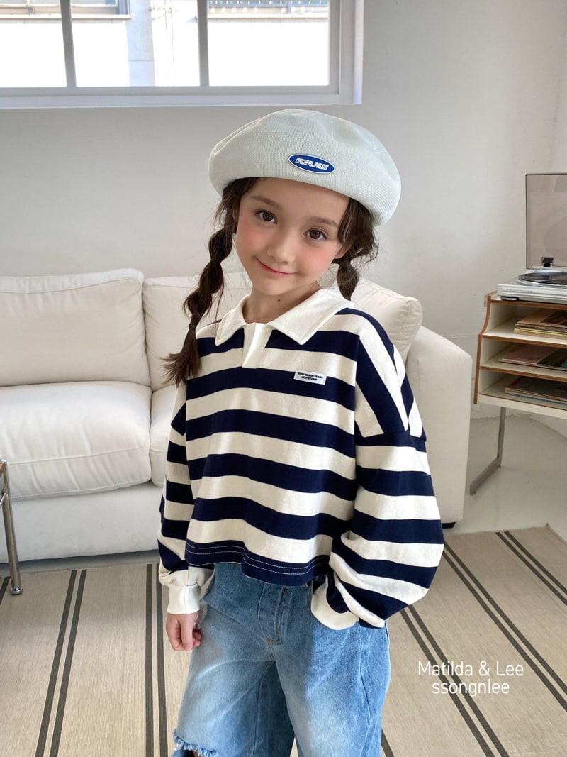 Matilda & Lee - Korean Children Fashion - #designkidswear - ST Collar Crop Tee - 7