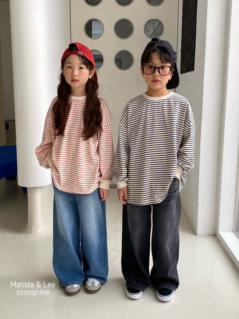 Matilda & Lee - Korean Children Fashion - #discoveringself - Stripe Tee - 3