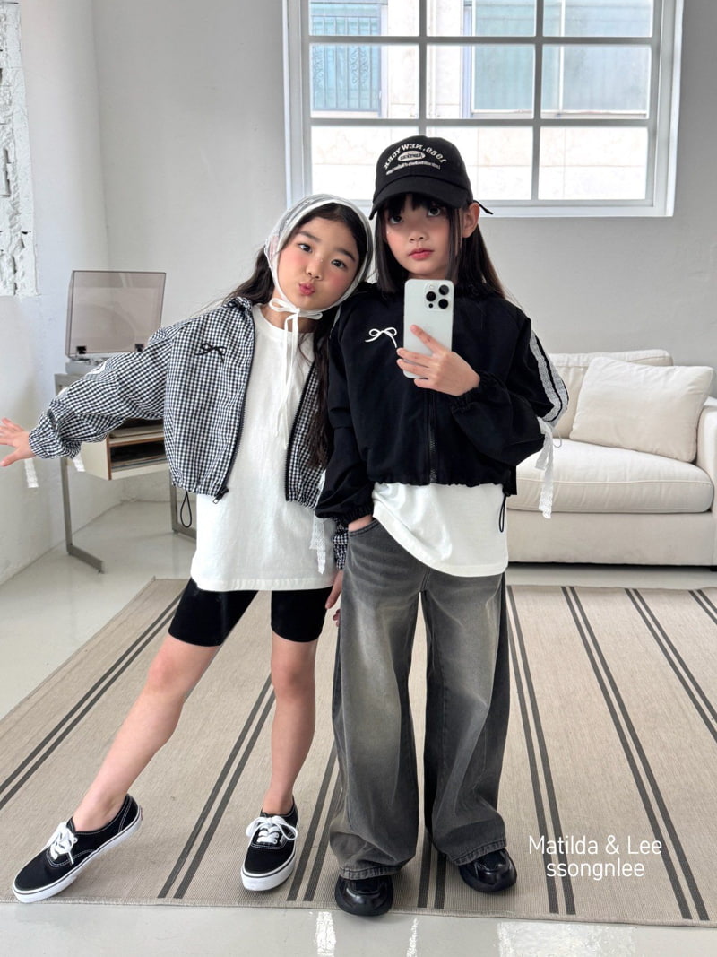 Matilda & Lee - Korean Children Fashion - #discoveringself - Ribbon Lace Hooded Jumper