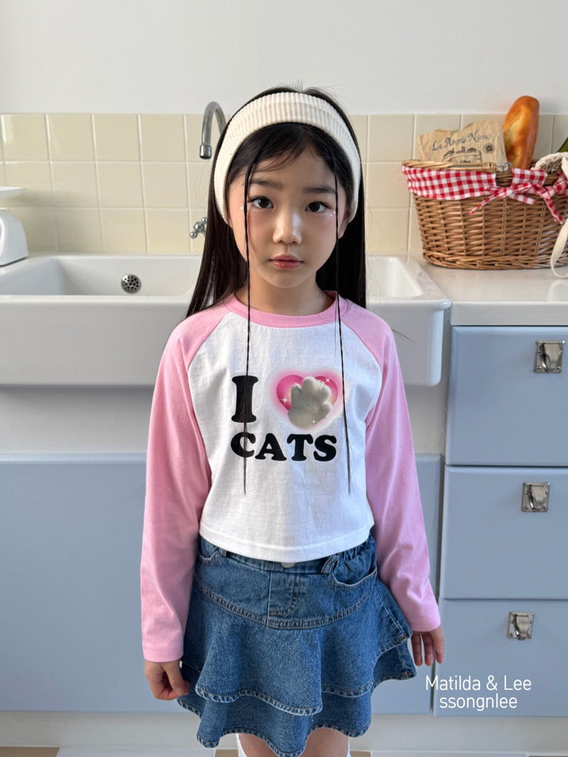 Matilda & Lee - Korean Children Fashion - #discoveringself - Cats Raglan Tee