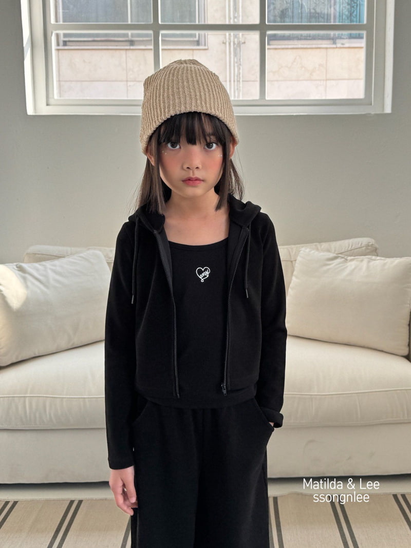 Matilda & Lee - Korean Children Fashion - #designkidswear - Ribbed Hood Zip-up Jacket - 4