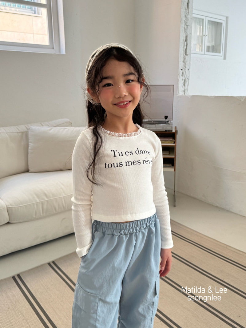 Matilda & Lee - Korean Children Fashion - #fashionkids - Ribbed Lace Tee - 9