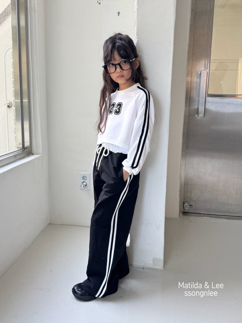 Matilda & Lee - Korean Children Fashion - #fashionkids - Two-line Tape Pants - 8