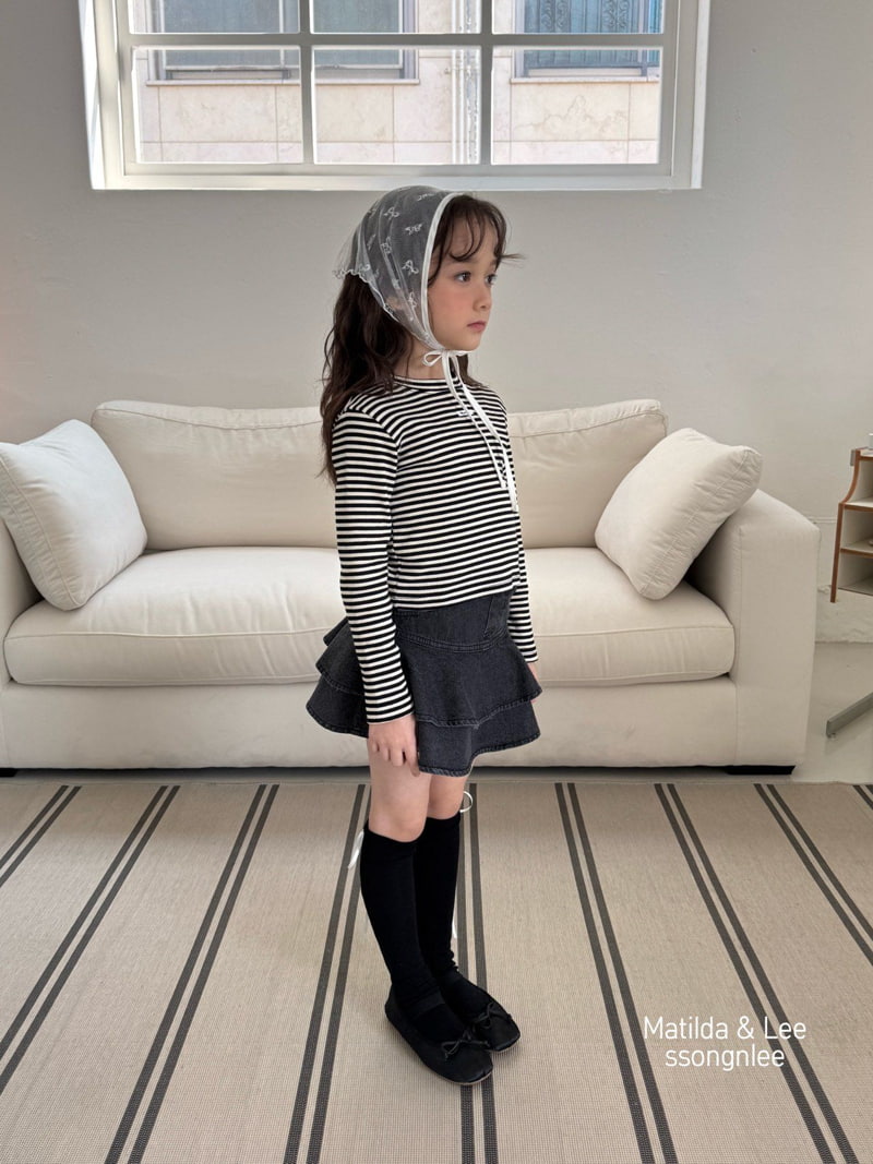 Matilda & Lee - Korean Children Fashion - #fashionkids - ST Crop Rib Tee - 12