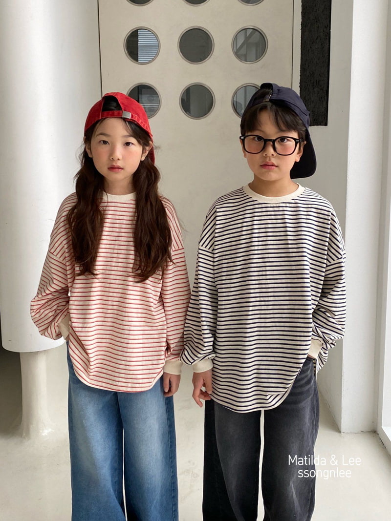 Matilda & Lee - Korean Children Fashion - #discoveringself - Stripe Tee - 4