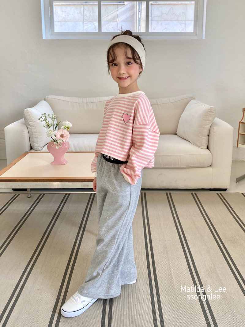 Matilda & Lee - Korean Children Fashion - #fashionkids - ST Heart Crop Tee - 6