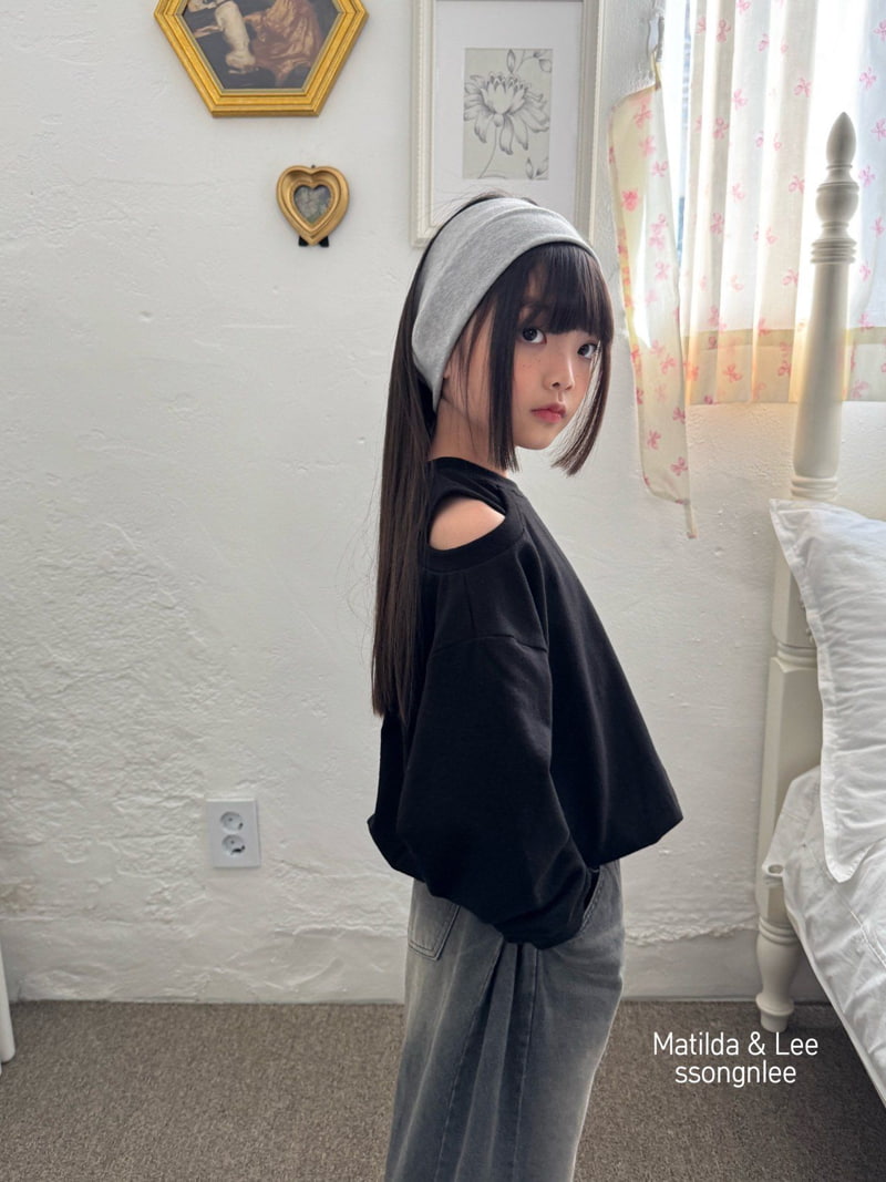 Matilda & Lee - Korean Children Fashion - #fashionkids - Shoulder Slit Sweatshirts - 12