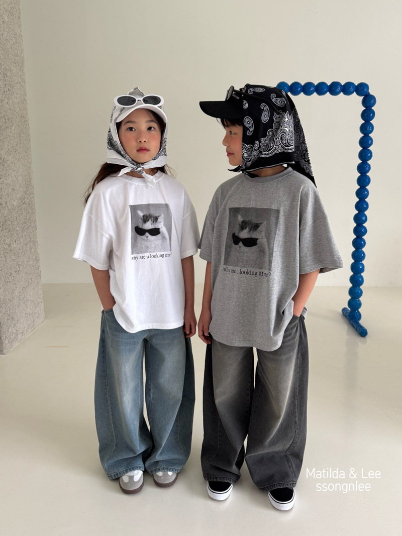 Matilda & Lee - Korean Children Fashion - #fashionkids - Cat Short Sleeve Tee - 3