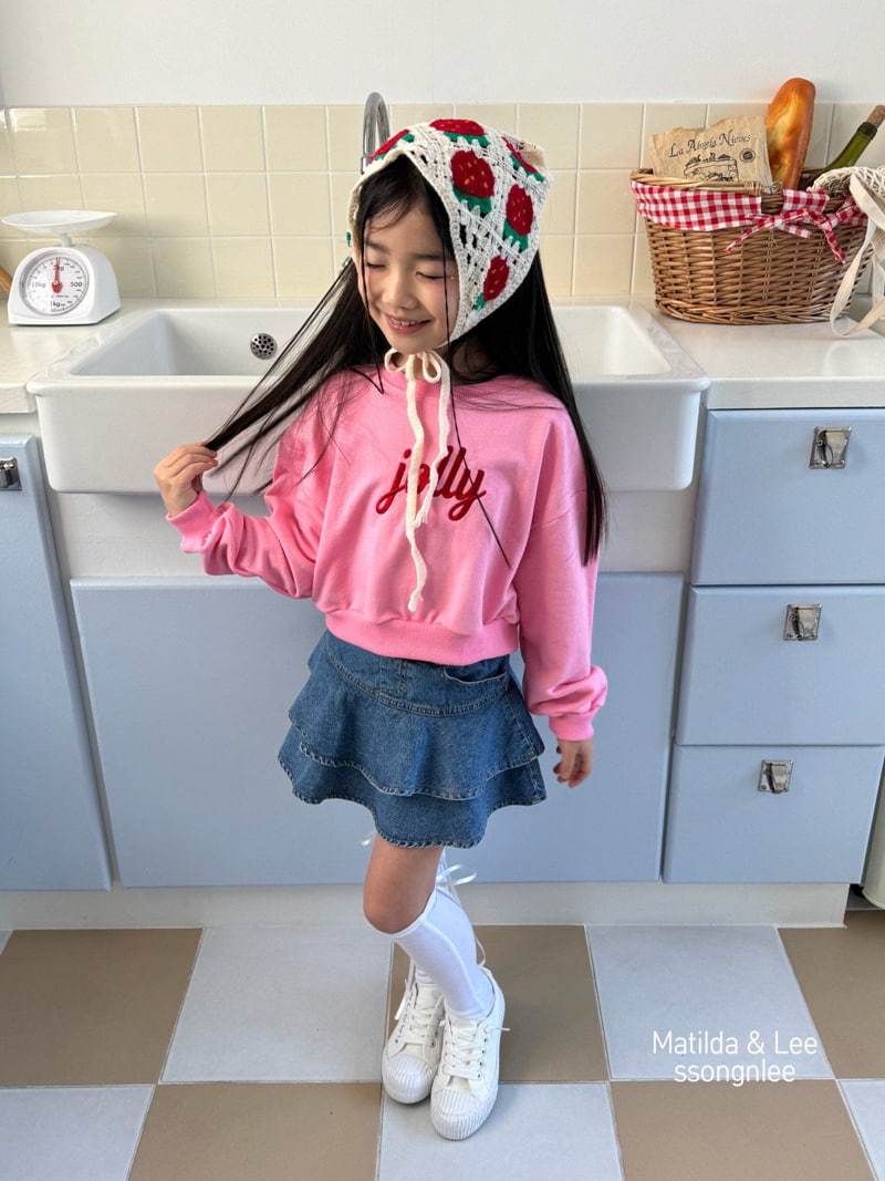 Matilda & Lee - Korean Children Fashion - #kidsshorts - Jolly Crop Sweatshirts - 11
