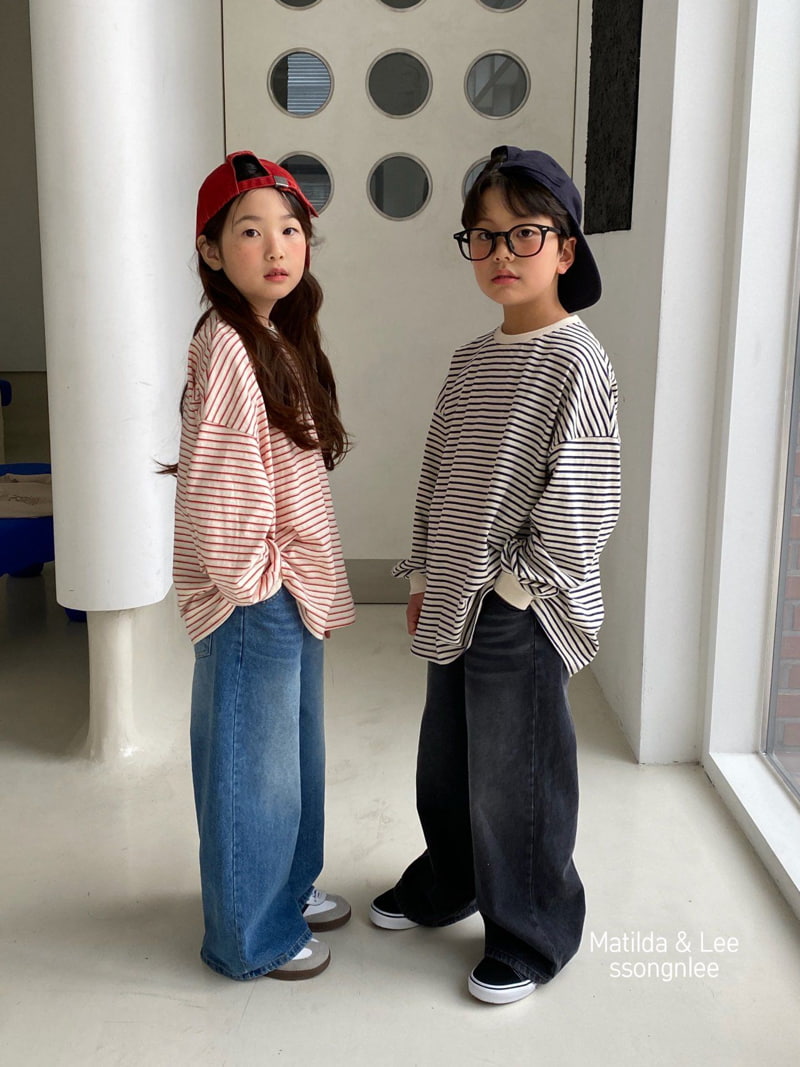 Matilda & Lee - Korean Children Fashion - #kidsshorts - Stripe Tee - 5
