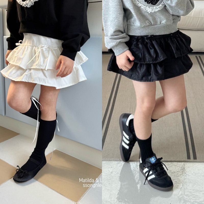 Matilda & Lee - Korean Children Fashion - #kidsshorts - Ribbon Cancan Skirt