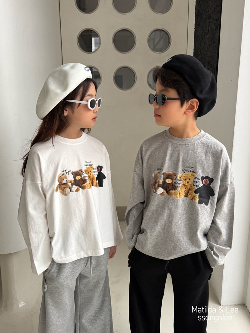 Matilda & Lee - Korean Children Fashion - #kidsshorts - Bear Tee - 8