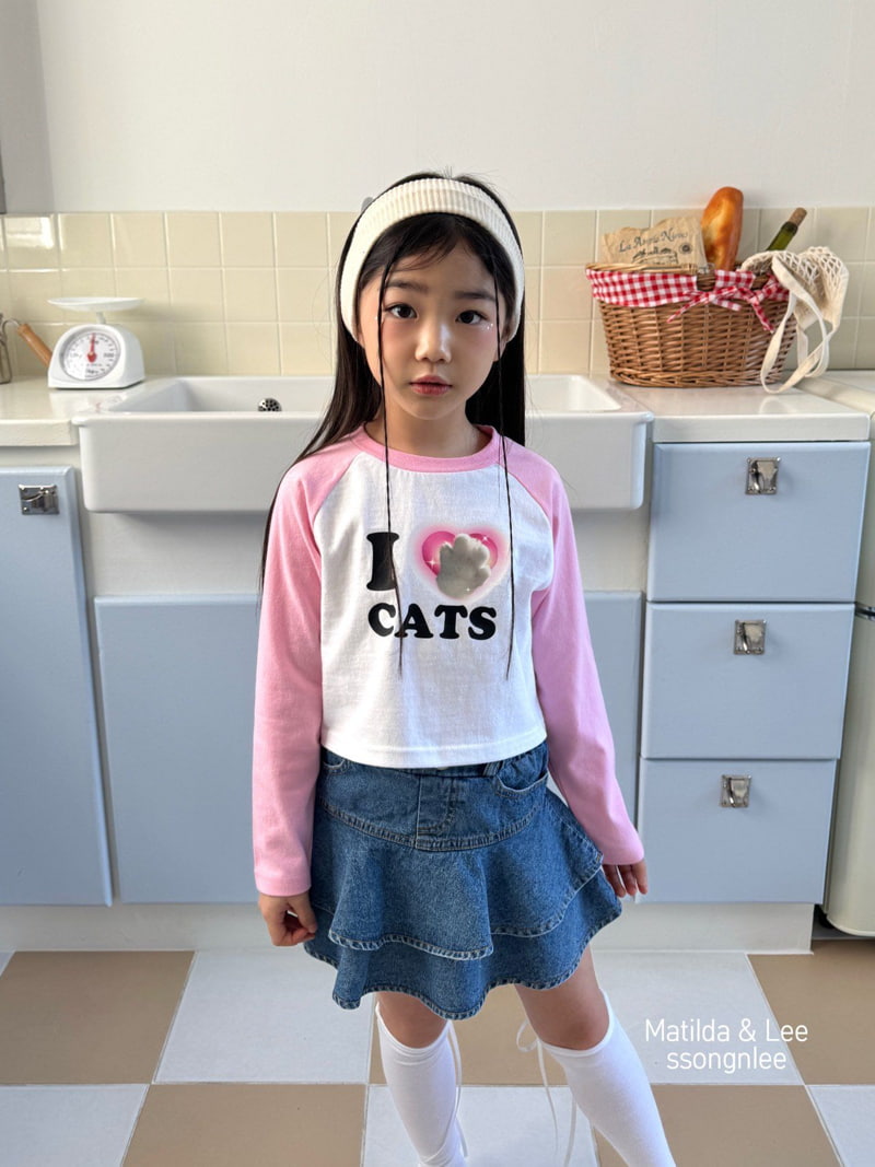 Matilda & Lee - Korean Children Fashion - #kidsshorts - Cats Raglan Tee - 3