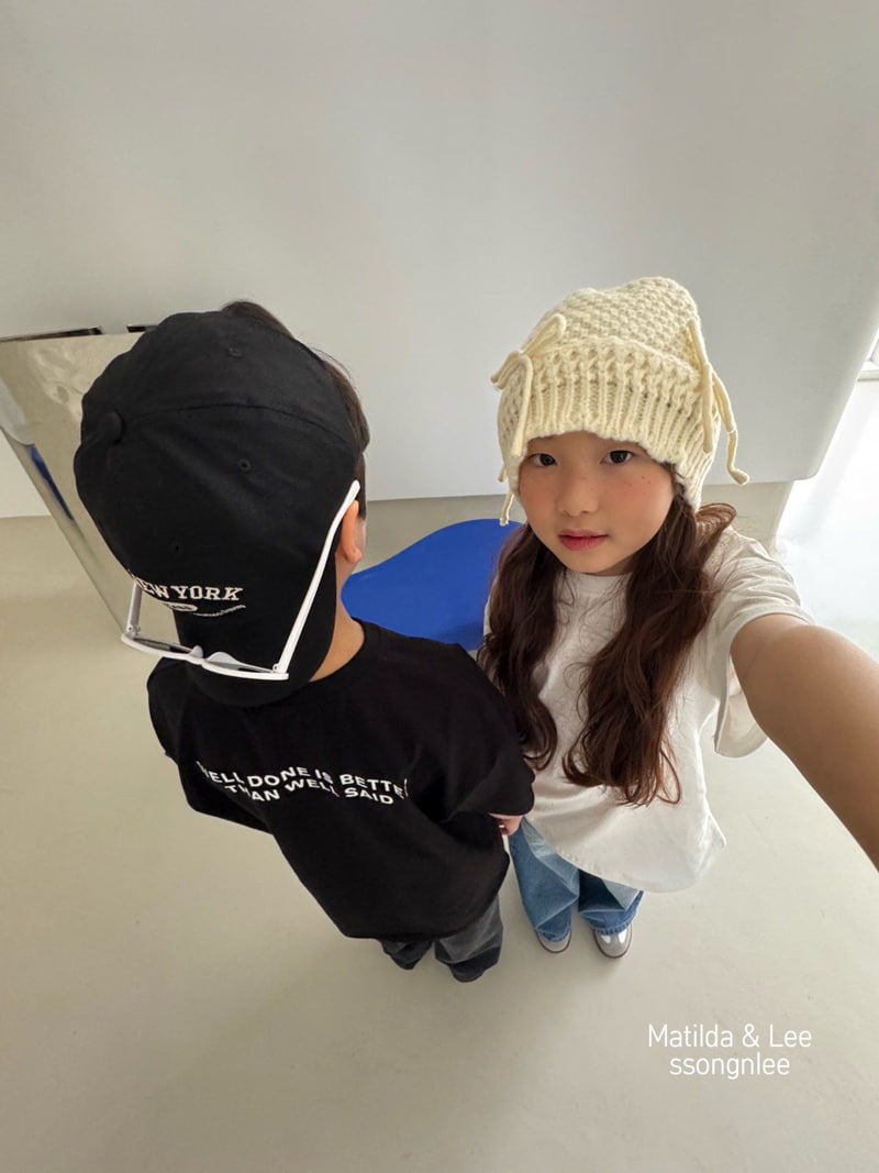 Matilda & Lee - Korean Children Fashion - #kidsshorts - Lettering Short Sleeve Tee - 5