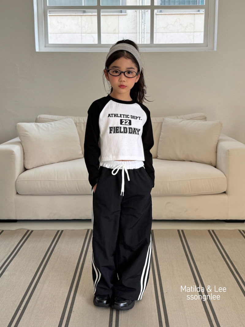 Matilda & Lee - Korean Children Fashion - #kidsstore - Two-line Tape Pants - 10