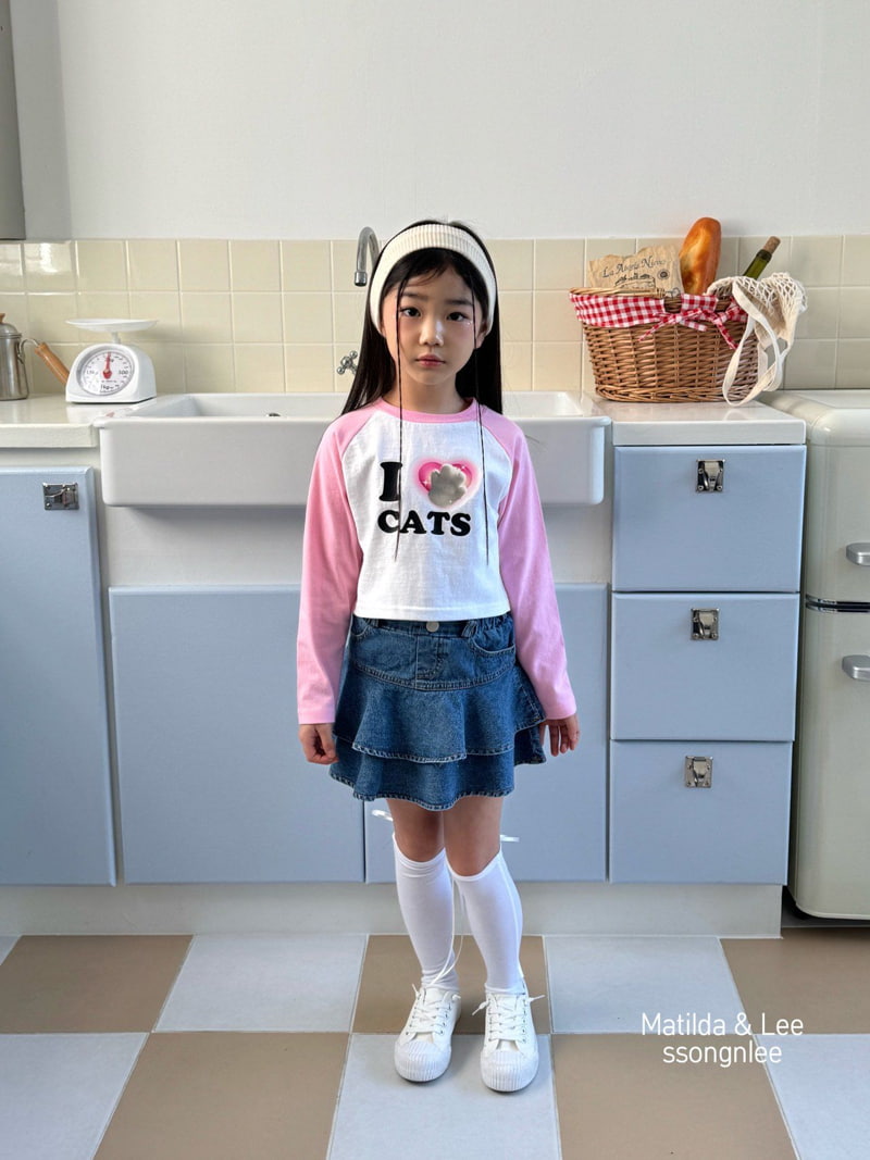 Matilda & Lee - Korean Children Fashion - #kidsshorts - Cats Raglan Tee - 4
