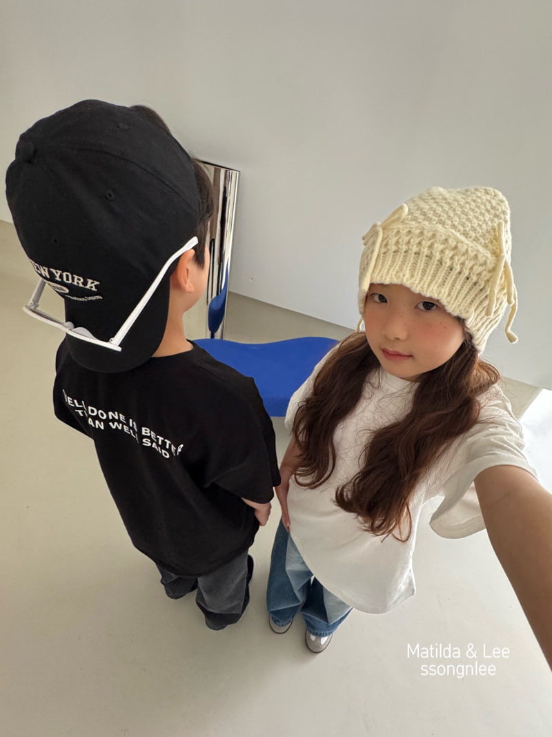 Matilda & Lee - Korean Children Fashion - #kidsstore - Lettering Short Sleeve Tee - 6
