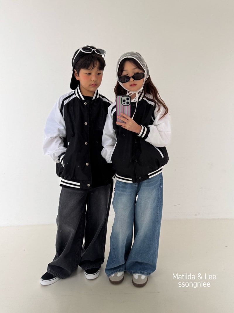 Matilda & Lee - Korean Children Fashion - #kidsstore - Baseball Jumper - 3