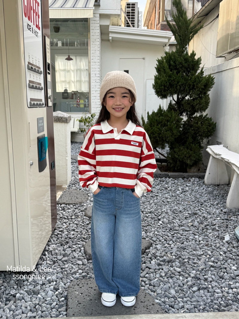 Matilda & Lee - Korean Children Fashion - #kidsstore - ST Collar Crop Tee - 11