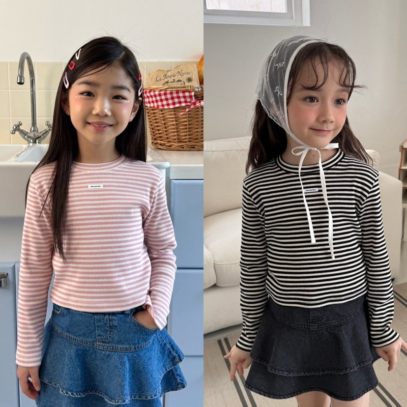 Matilda & Lee - Korean Children Fashion - #kidzfashiontrend - ST Crop Rib Tee