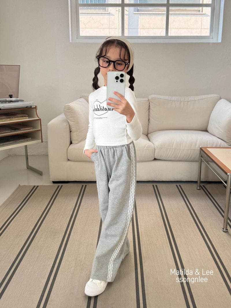 Matilda & Lee - Korean Children Fashion - #kidzfashiontrend - Lace Straight Pants - 9