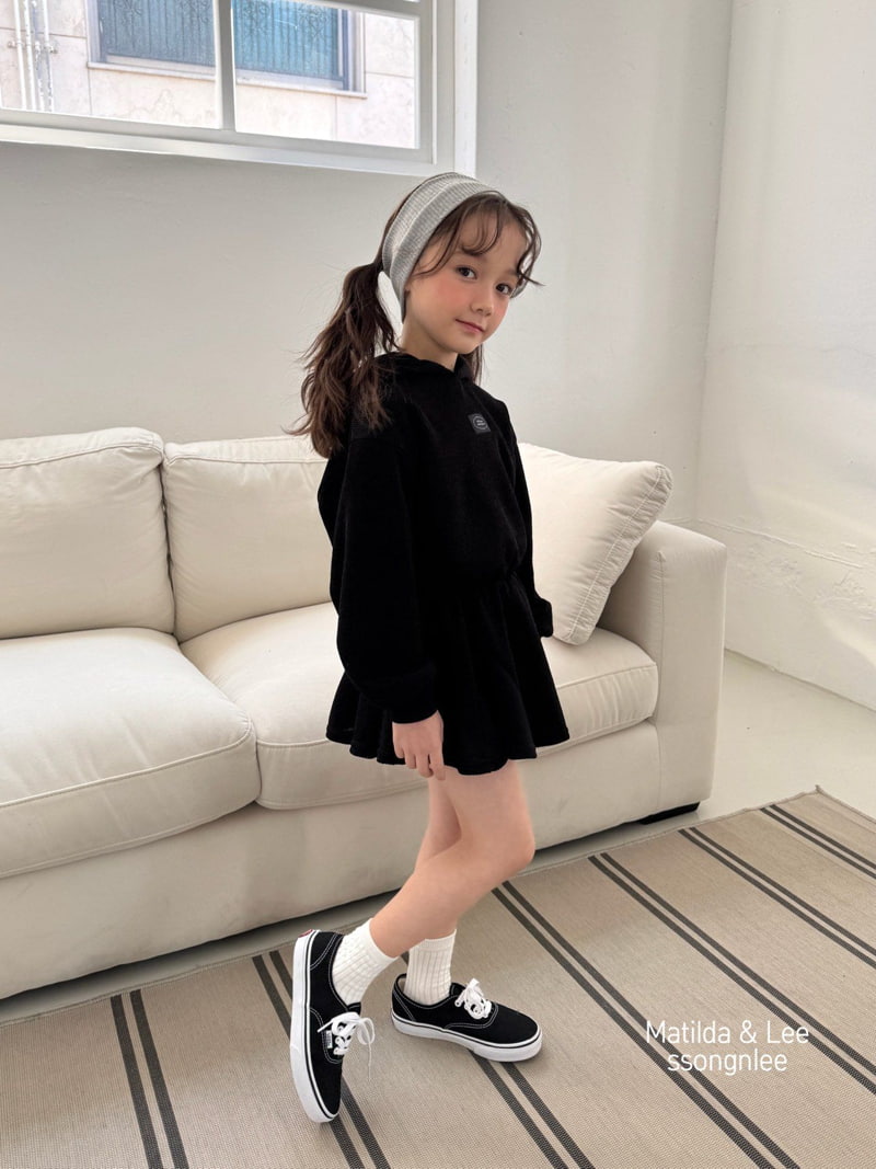 Matilda & Lee - Korean Children Fashion - #kidsstore - Ribbed Hooded Skirt Set - 4