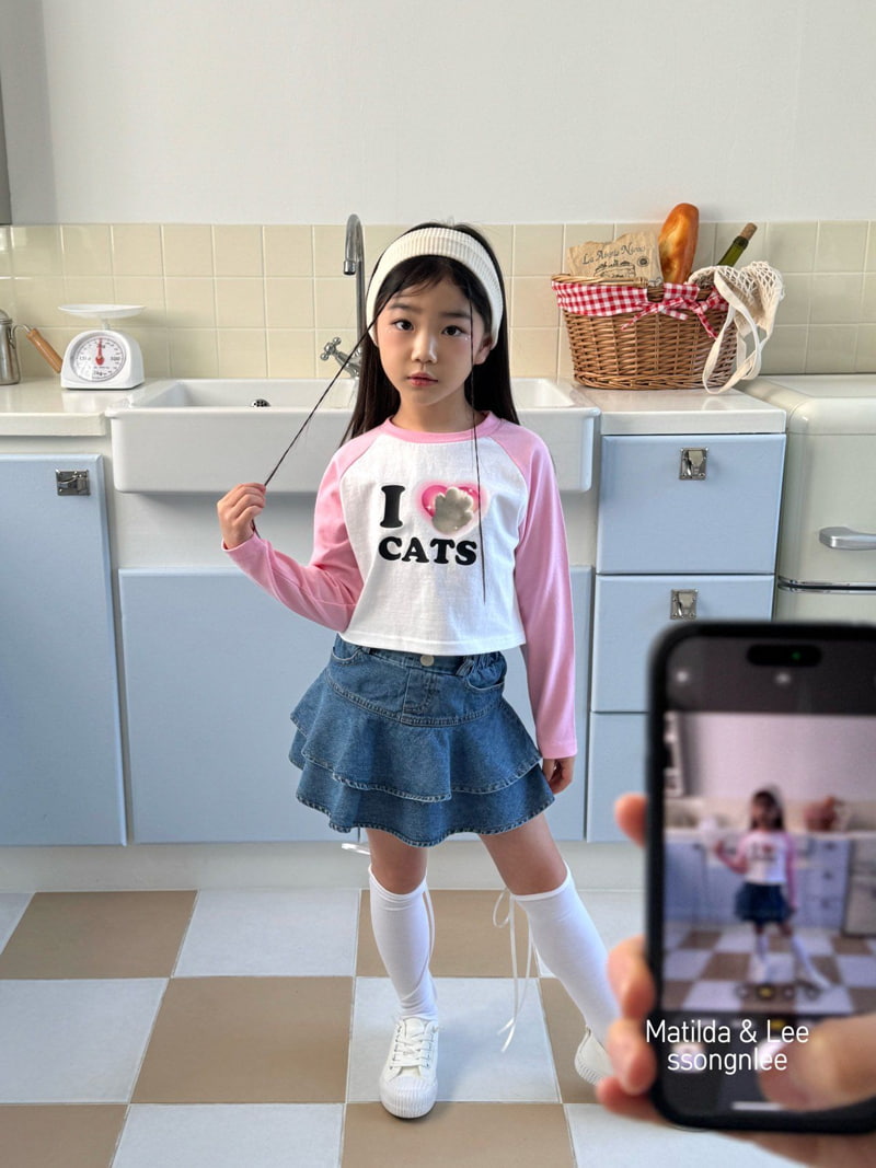 Matilda & Lee - Korean Children Fashion - #kidzfashiontrend - Cats Raglan Tee - 5