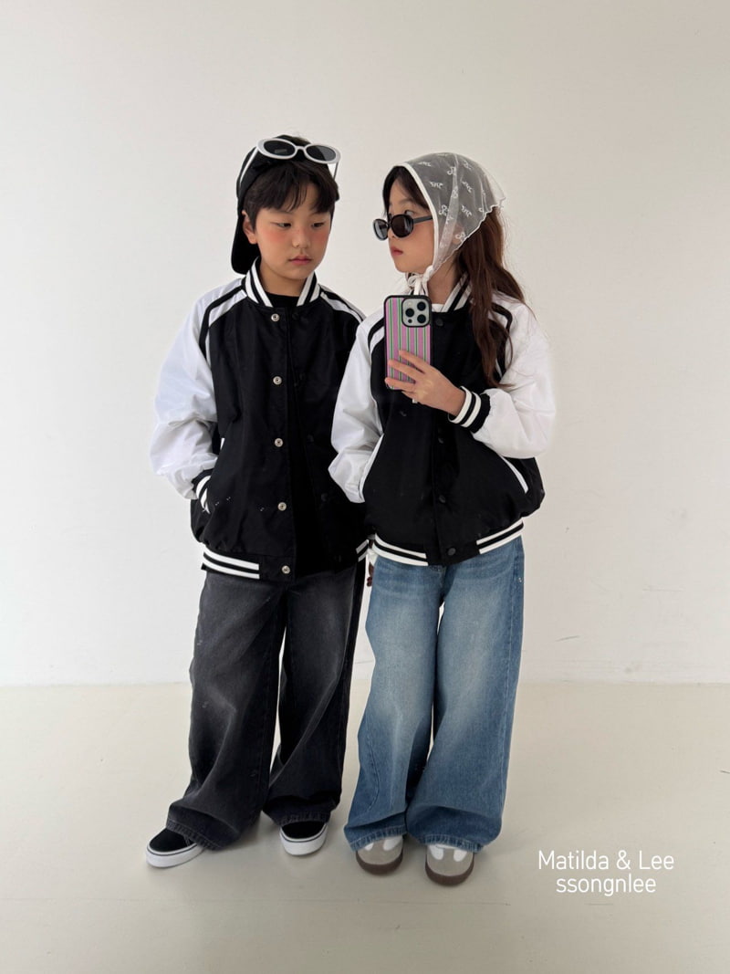 Matilda & Lee - Korean Children Fashion - #kidsstore - Baseball Jumper - 4