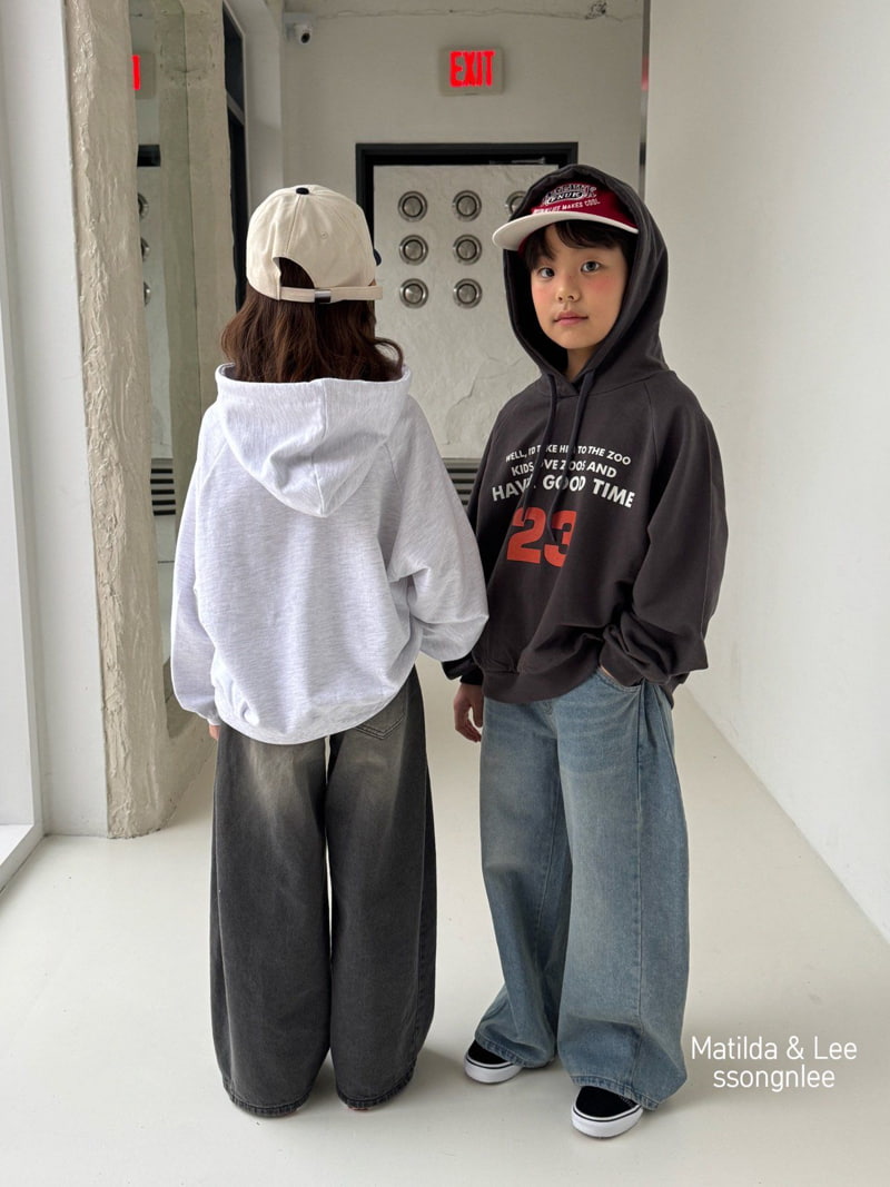 Matilda & Lee - Korean Children Fashion - #kidzfashiontrend - Maxi Wide Denim Pants 2 - 8