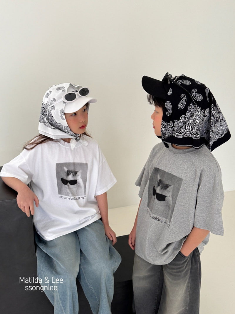 Matilda & Lee - Korean Children Fashion - #kidzfashiontrend - Cat Short Sleeve Tee - 6