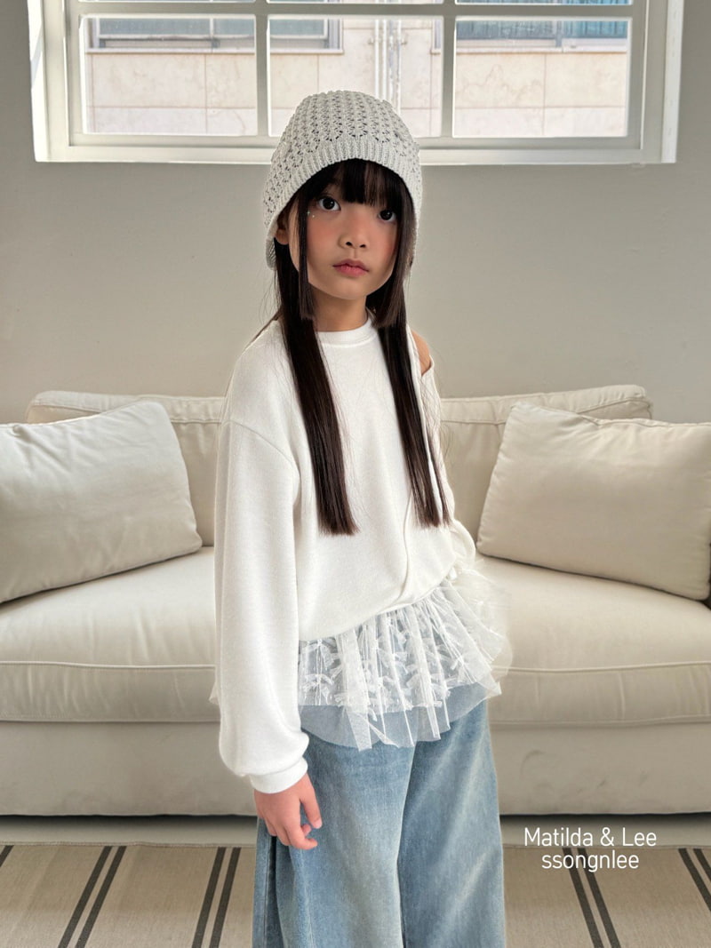 Matilda & Lee - Korean Children Fashion - #littlefashionista - Diagonal Shoulder Slit Tee - 8