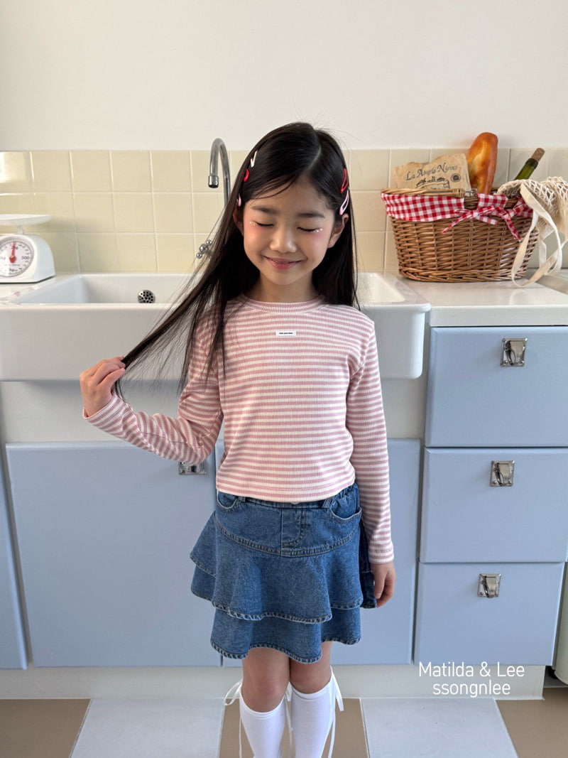 Matilda & Lee - Korean Children Fashion - #littlefashionista - ST Crop Rib Tee - 3